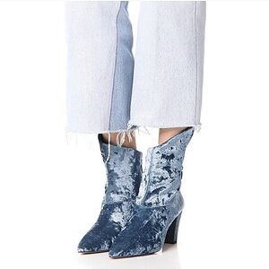 Free people moonlight crushed velvet Booties-Size 41/11